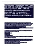 EPIC AMB400 - Sample Test, KAW - AMB 400, AMB 400, AMB400 Chapter, AMB400 Review questions, KAW - AMB 400 Reviewing The Chapter - Procedure Build, AMB 400 - Dynamic OCCs - Referrals, AMB 400 - Immunizations, Amb 400 - Preference Lists, AMB 400 - Smar...