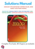 Zoology 10th Edition By Stephen Miller, John Harley Solutions Manual . Instant Delivery .