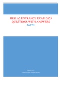 HESI A2 ENTRANCE EXAM 2023  QUESTIONS WITH ANSWERS MATH