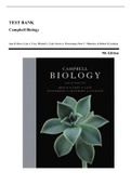 Test Bank - Campbell Biology, 9th Edition (Reece 2012) Chapter 1-56 | All Chapters
