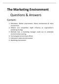 Marketing Environment Questions & Answers