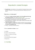 Reproductive Animal Strategies Matric Notes (IEB grade 12)