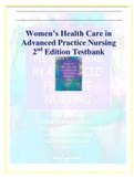 Women’s Health Care in Advanced Practice Nursing 2nd Edition Testbank