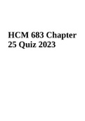 HCM 683 Chapter 25 Quiz 2023
