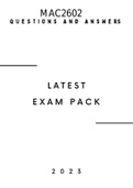 MAC2602 LATEST EXAM PACK SOLUTIONS 2023