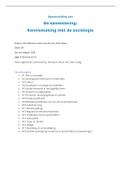 Samenvatting van De samenleving Kennismaking met de sociologie - 14e druk - Macionis Peper van der Leun - 2019