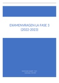 Examenvragen LA fase 3 (2022-2023)