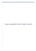 Portage Learning BIOD 152 A&P 2 Module 2 Exam 2023