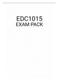 EDC1015 EXAM PACK