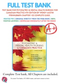 Psychiatric and Mental Health Nursing for Canadian Practice 4th edition Wendy Austin Test Bank