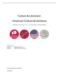 Culture & Literature USA ch. 1-10 + lecture notes