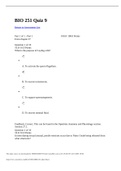 BIO 251 Quiz 9 - Questions and Answers