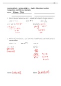 M1105C LA 6.3 - 6.4 Algebra of Functions, Compostion, Diff Quotient W PG NUMS