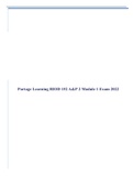 Portage Learning BIOD 152 A&P 2 Module 1 Exam 2023