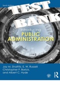 TEST BANK for Introducing Public Administration 10th Edition Jay M. Shafritz; E. W. Russell; Christopher P. Borick; Albert C. Hyde. ISBN 9781000607222. All Chapters 1-14 (Complete Download)