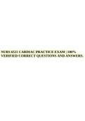 NURS 6521 CARDIAC PRACTICE EXAM | 100% VERIFIED CORRECT QUESTIONS AND ANSWERS, NURS 6521 - Advanced Pharmacology WEEK 11 FINAL EXAM (LATEST 2022) |100% COMPLETE SOLUTIONS 101 Q&A GRADED A+, NURS 6521- Advanced Pharmacology FINAL EXAM 2022 100% VERIFIED 35