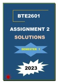 BTE2601 ASSIGNMENT 2 SOLUTIONS 2023 