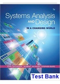 TEST BANK  for Systems Analysis and Design in a Changing World 7th Edition by  Satzinger John,  Jackson Robert and Burd. (Complete Chapters 1-14) 
