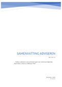 Samenvatting Feilloos adviseren, ISBN: 9789052617947  Organisatieadvisering (HB-1-AV1-15)