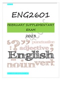 ENG2601 JANFEB SUPP EXAM ANSWERS 2023