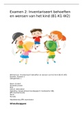 Exameneenheid B1-K1-W2 Inventariseert wensen en behoeften van het kind