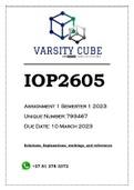 IOP2605 Assignment 1 Semester 1 2023 (793467)