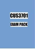 CUS3701 EXAM PACK 2023