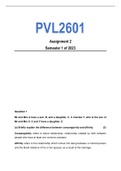PVL2601 Assignment 2 Semester 1 2023