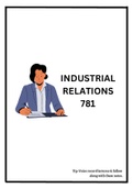 Industrial Relations 781 Student Summaries (Cum Laude)