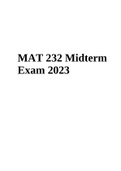 MAT 232 Midterm Exam 2023 | Statistical Literacy