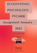 PYC4808 Assignment 2 2023 Quiz Answers 