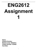 ENG2612 - Applied English Lanuage : Assignment 1