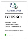 BTE2601 Assignment 4 2023  (750840)