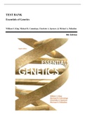 Test Bank - Essentials of Genetics, 8th Edition (Klug, 2014) Chapter 1-23 | All Chapters