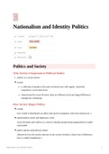 Nationalism and Identity Politics