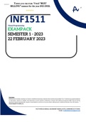 INF1511 EXAMPACK - 2023 - UNISA 
