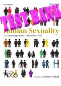 Human Sexuality: A Contemporary Introduction by Caroline F. Pukall ISBN-10 0199036551 ISBN-13 978-0199036554. All Chapters 1- 19. (Complete Download). TEST BANK