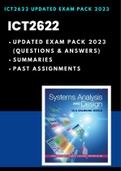 ICT2622 The Ultimate Study and Exam Pack 2023: Ace Your Assignments and Exams with Confidence (Updated 2023)