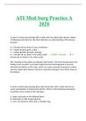 ATI Med Surg Practice A 2020