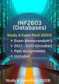 INF2630 Comprehensive Exam and Study Pack: Worked Out Exam Papers from 2017 until October 2022 plus past assignments. 