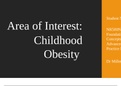 NR 500NP Week 6 Assignment Area of Interest PowerPoint Presentation  Obesity