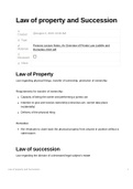 Law of Property and Succession