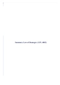 Summary Law of Damages ( LPL 4802)