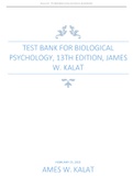 TEST BANK FOR BIOLOGICAL PSYCHOLOGY, 13TH EDITION, JAMES W. KALAT.pdf
