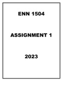 ENN1504 Assignment 1 Semester 1 2023