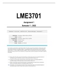 LME3701 Assignment 1 Semester 1 2023