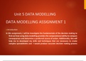 UNIT 5 DATA MODELLING ASSIGNMENT 1