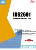 IOS2601 ASSIGNMENT 1 SEMESTER 1 2023