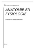Samenvatting Hoofdstuk 3 Anatomie en fysiologie