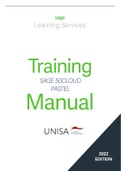 Sage Pastel 50c Manual 2022 with 2023 code